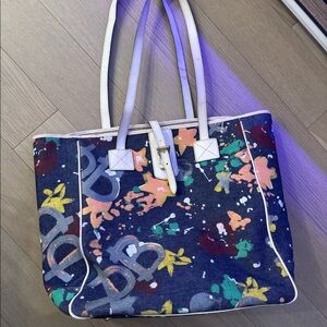 Vintage Dooney & Bourke Denim Tote Bag